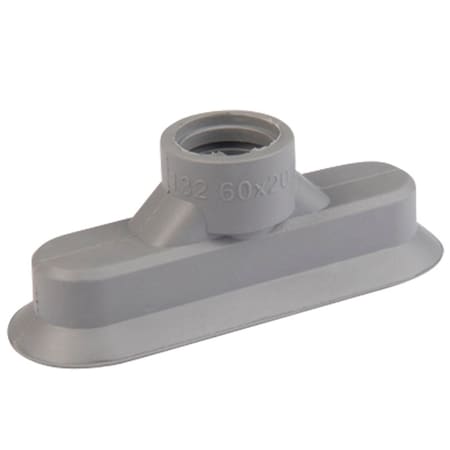 Fipa Oval vacuum cup 60x20 mm, NBR grey 132.60x20.022.1